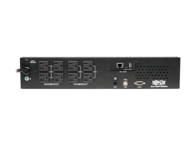 Tripp Lite SMART1500RM2UN SmartOnline 120V 1.5KVA 1350 Watts Double-Conversion UPS, 2U Rack / Tower, Extended Run, Pre-Installed WEBCARDLX Network...