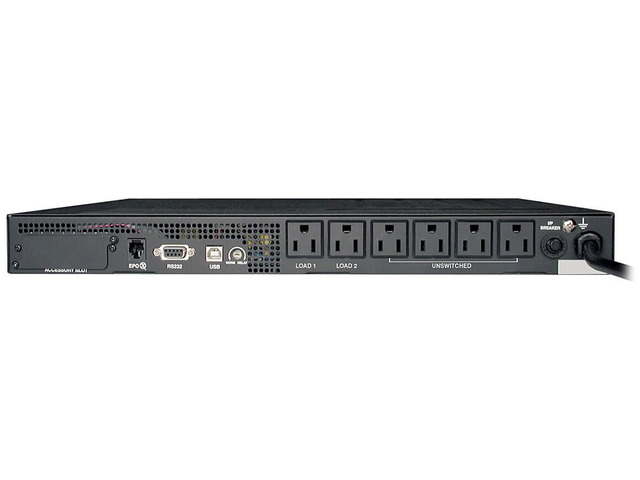 Tripp Lite SmartPro 120V 750 VA 600 Watts Line-Interactive Sine Wave UPS, 1U Rackmount, Pre-installed WEBCARDLX Network Interface, USB, DB9 Serial...
