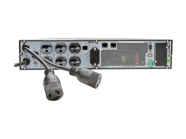 Tripp Lite SU3000LCD2UHV 3kVA 2.7kW Smart Online UPS, Double Conversion 208/240V, Extended Run, 2U Rack Mount, Energy Star, LCD, USB, DB9