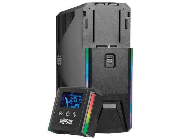 Eaton Tripp Lite Series 1500VA 900W 120V Pure Sine Wave Gaming UPS Battery Backup - LCD, AVR, RGB LEDs, USB Charging, Power Saving - Tower - AVR -...