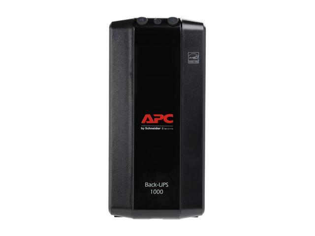 APC BX1000M Back-UPS 1000, Compact Tower, 1000VA, 120V, AVR, LCD, 8 NEMA outlets (4 surge) - Tower - AVR - 12 Hour Recharge - 4.30 Minute Stand-by...