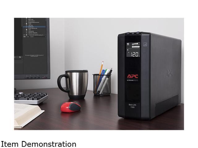 APC Back UPS 1500, Compact Tower, 1500VA, 120V, AVR, LCD, 10 NEMA outlets (5 surge) - image 6