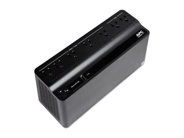 APC - Back-UPS 600VA, 120V, 1 USB charging port, 7 NEMA outlets (2 surge) - Black - image 8