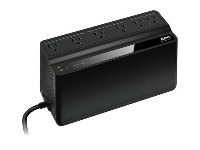 APC - Back-UPS 425VA, 120V, 6 NEMA outlets (2 surge) - Black - image 5
