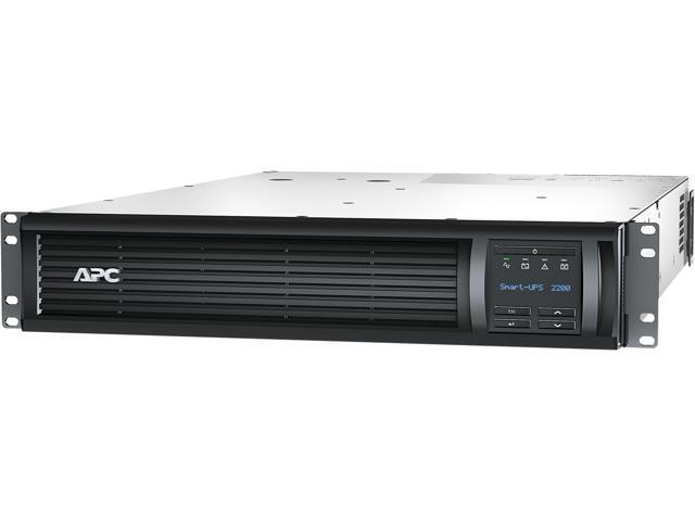 APC SMT2200RM2UC Smart-UPS, Line Interactive, 2200VA, Rackmount 2U, 120V, 6x NEMA 5-15R+2x NEMA 5-20R outlets, SmartConnect Port+SmartSlot, AVR, LCD