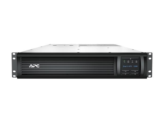 APC SMT2200RM2UC Smart-UPS, Line Interactive, 2200VA, Rackmount 2U, 120V, 6x NEMA 5-15R+2x NEMA 5-20R outlets, SmartConnect Port+SmartSlot, AVR, LCD