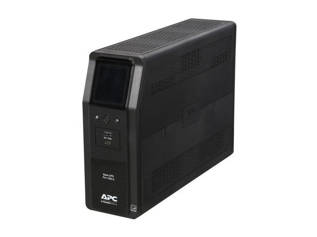 APC BR1350MS Back-UPS Pro, 1350VA/810W, Tower, 120V, 10x NEMA 5-15R outlets, Sine Wave, AVR, USB Type A + C ports, LCD, User Replaceable Battery -...