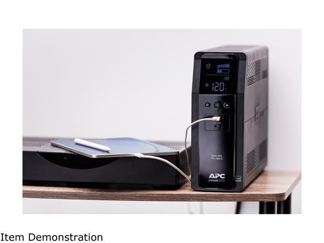 APC Back-UPS Pro 1500S, 1500VA, 120V, Sinewave, AVR, LCD, 2 USB charging ports, 10 NEMA outlets (4 surge) - image 9