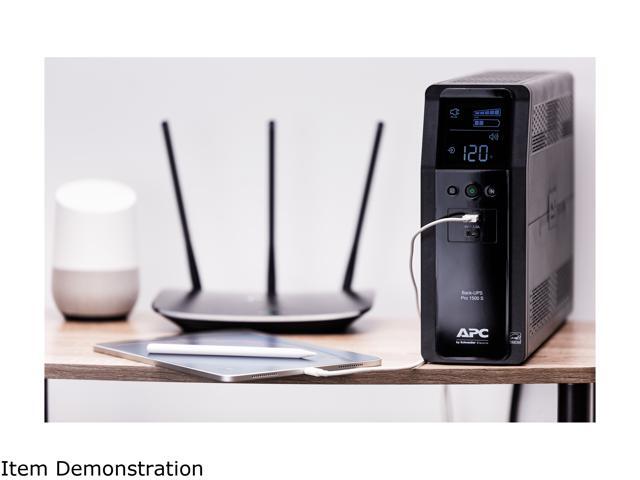 APC Back-UPS Pro 1500S, 1500VA, 120V, Sinewave, AVR, LCD, 2 USB charging ports, 10 NEMA outlets (4 surge) - image 10