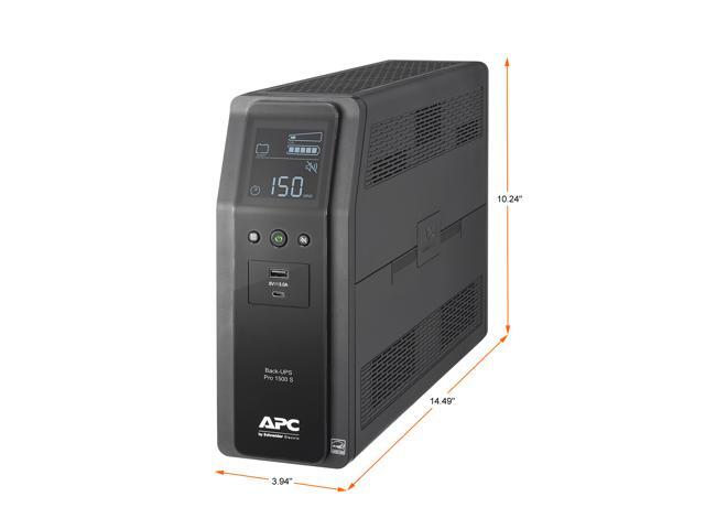 APC Back-UPS Pro 1500S, 1500VA, 120V, Sinewave, AVR, LCD, 2 USB charging ports, 10 NEMA outlets (4 surge) - image 4