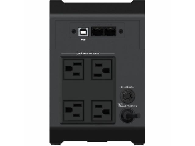 Vertiv PowerUPS 200 Essential Line Interactive Series PSA6E-1500LVT, 1500VA/850W, Automatic Voltage Regulation, Power Supply, Battery Backup, Basic...
