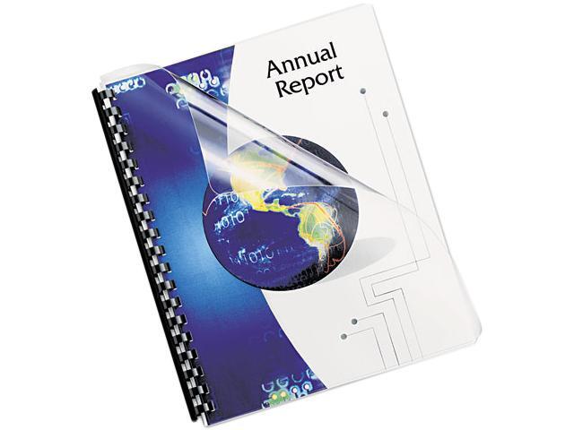 52309 Fellowes Transparent PVC Binding System Covers, 8-3/4' x 11-1/4', Clear, 25/Pack