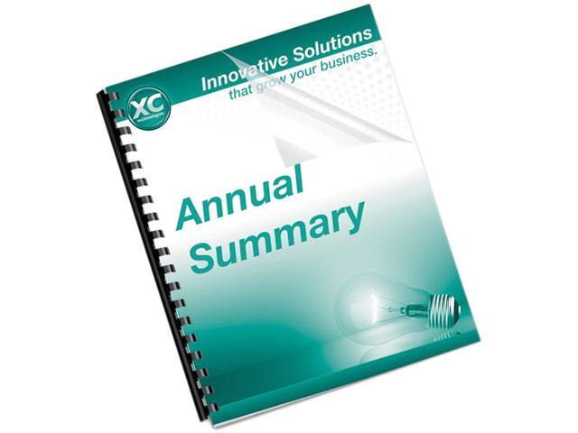 52089 Fellowes PVC Presentation Binding System Covers, 11 x 8-1/2, Clear, 100/Pack