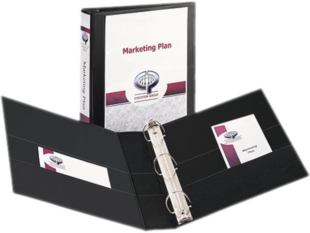 Avery 09400 Durable Slant Easy Insert Ring View Binders, 1-1/2' Capacity, Black