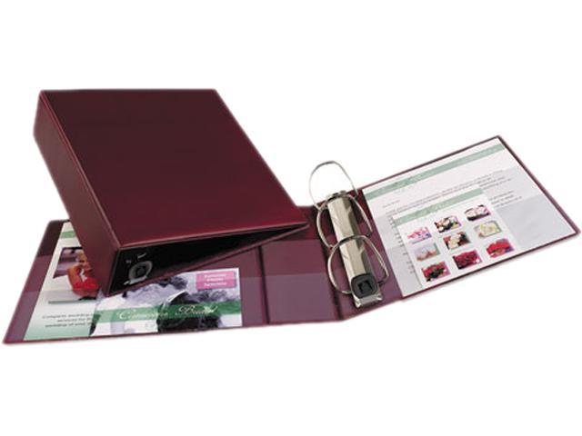 Avery Heavy-Duty 3 Ring Binder  3  One Touch EZD Rings  3.5  Spine  1 Maroon Binder (79363),  (Pack of 4) 