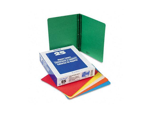Oxford 52513 Paper Report Cover, Tang Clip, Letter, 1/2' Capacity, Assorted Colors, 25/Box