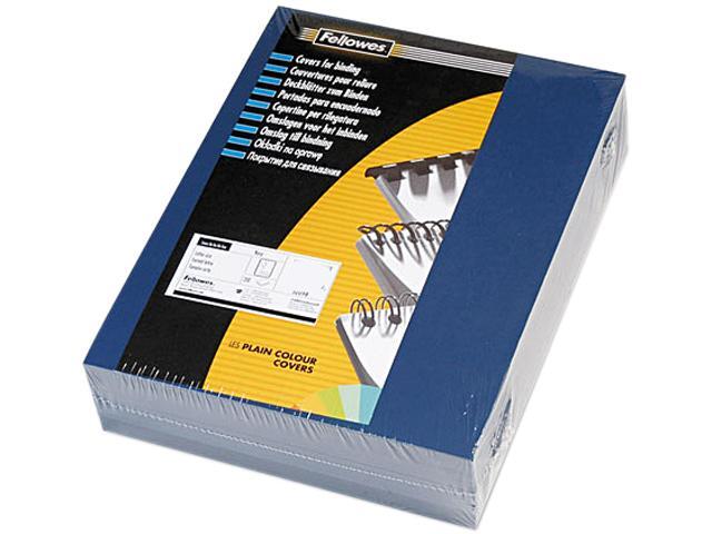 52098 Fellowes Linen Texture Presentation Binding System Covers, 11 x 8-1/2, Navy, 200/Pack