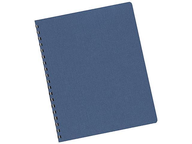 52113 Fellowes Linen Texture Binding System Covers, 11-1/4 x 8-3/4, Navy, 200/Pack