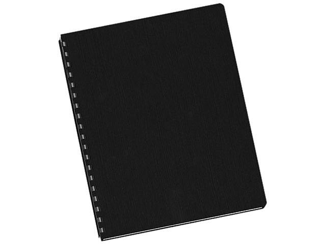 52115 Fellowes Linen Texture Binding System Covers, 11-1/4 x 8-3/4, Black, 200/Pack
