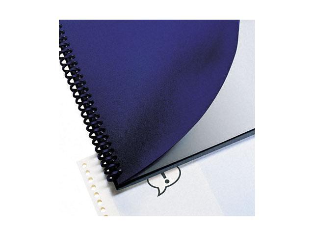 2000711 GBC Leather Look Binding System Covers, 11-1/4 x 8-3/4, Navy, 200 Sets/Box