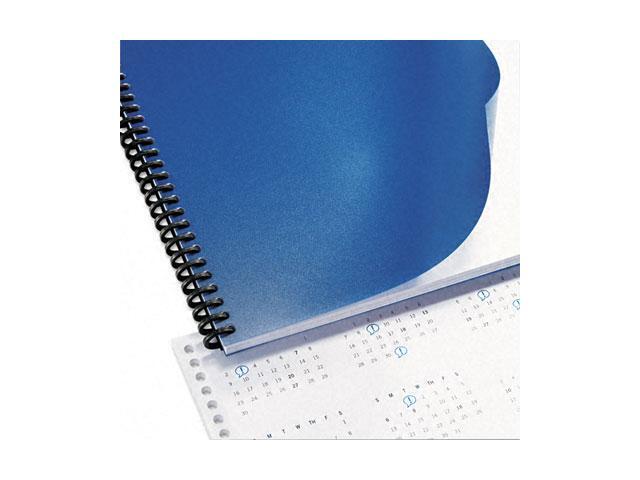 2514494 GBC Opaque Plastic Presentation Binding System Covers, 11 x 8-1/2, Navy, 50/Pack