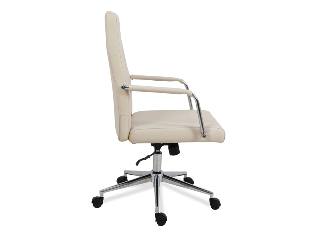 Alera Leather Task Chair - White ALEWS4106