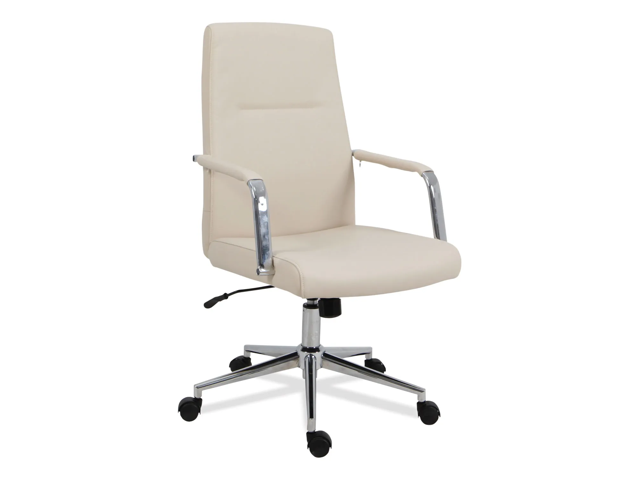 Alera Leather Task Chair - White ALEWS4106