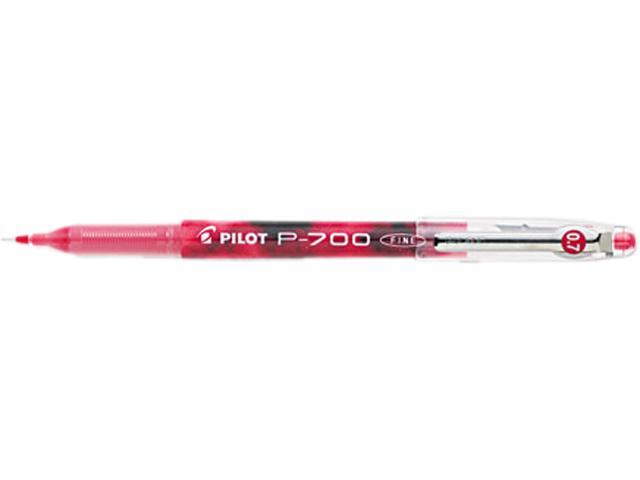 Pilot 38612 P-700 Gel Roller Ball Stick Pen, Needle Point, Red Ink, 0.7mm Fine, Dozen