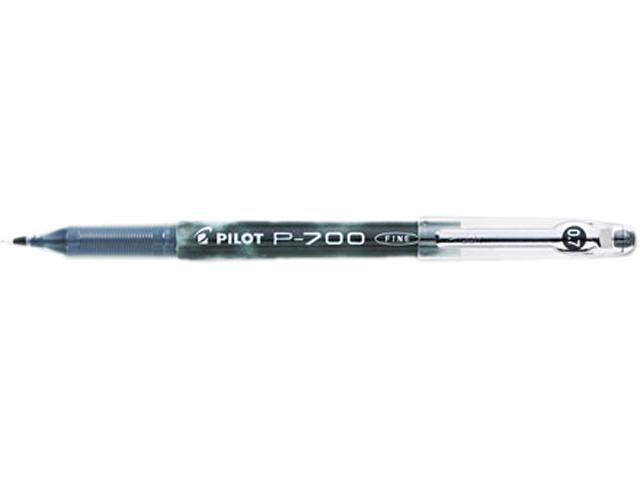 Pilot 38610 P-700 Gel Roller Ball Stick Pen, Needle Point, Black Ink, 0.7mm Fine, Dozen