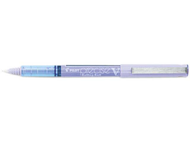 Pilot 25106 Precise V5 Roller Ball Stick Pen, Purple Ink, Needle Pt, 0.5mm Extra Fine, Dozen