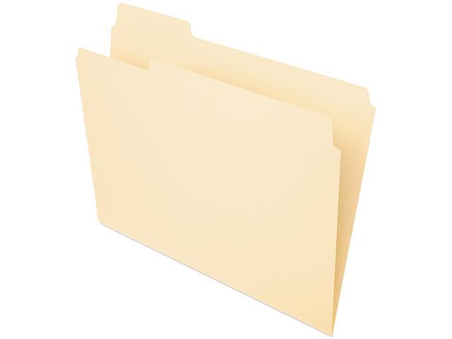 Pendaflex Essentials 752-1/3-1 File Folders, 1/3 Cut, First Position, Top Tab, Letter, Manila, 100/Box