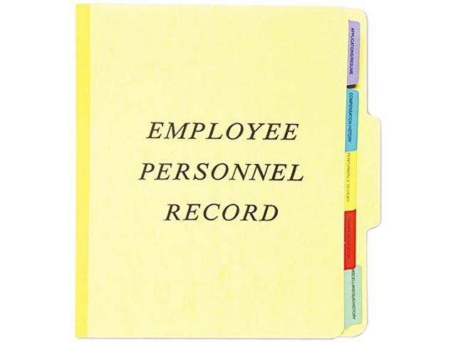 Photos - File Folder / Lever Arch File Pendaflex SER-1-YEL Vertical Personnel Folders, 1/3 Cut Top Tab, Letter, Yellow 