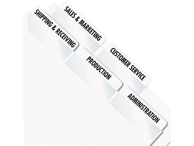 Redi-Tag 39170 Laser Printable Index Tabs, 2 x 7/8, White, 300/Pack