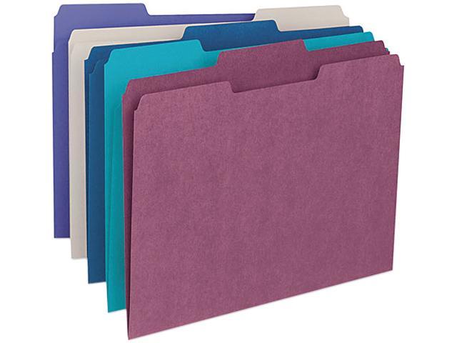 Photos - File Folder / Lever Arch File Smead 11948 File Folders, 1/3 Cut Top Tab, Letter, Deep Assorted Colors, 1 