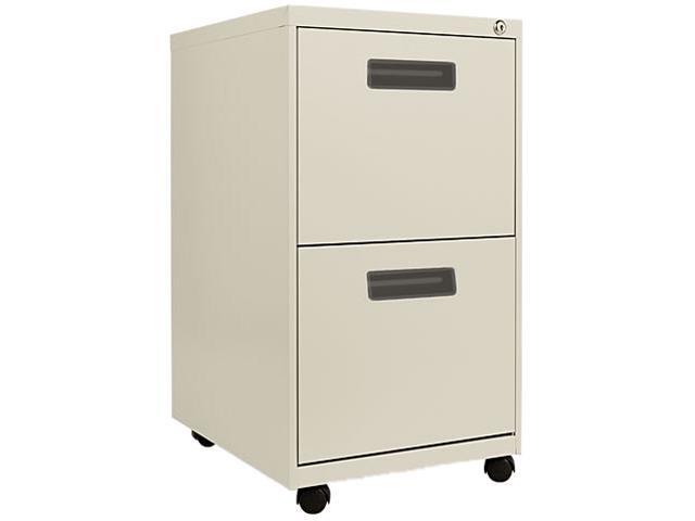 Alera PA54-2820PY Two-Drawer Mobile Pedestal File, 15-7/8w x 19-3/4d x 28-1/4h, Putty