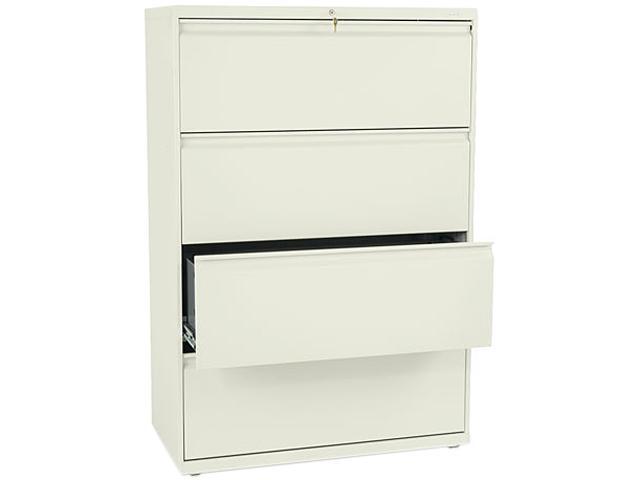 HON 884LL 800 Series Four-Drawer Lateral File, 36w x 19-1/4d x 53-1/4h, Putty