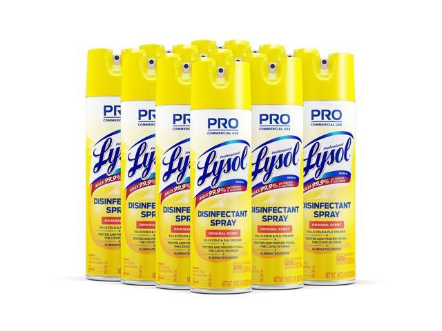 Lysol Disinfectant Spray, Original Scent, 19 oz Aerosol Spray, 12/Carton RAC04650CT