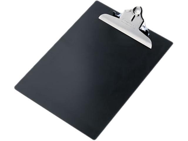 Saunders 21603 Plastic Antimicrobial Clipboard, 1' Capacity, Holds 8-1/2w x 12h, Black