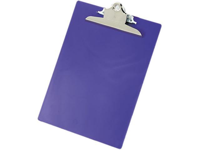 Saunders 21606 Plastic Antimicrobial Clipboard, 1' Capacity, Holds 8-1/2w x 12h, Purple