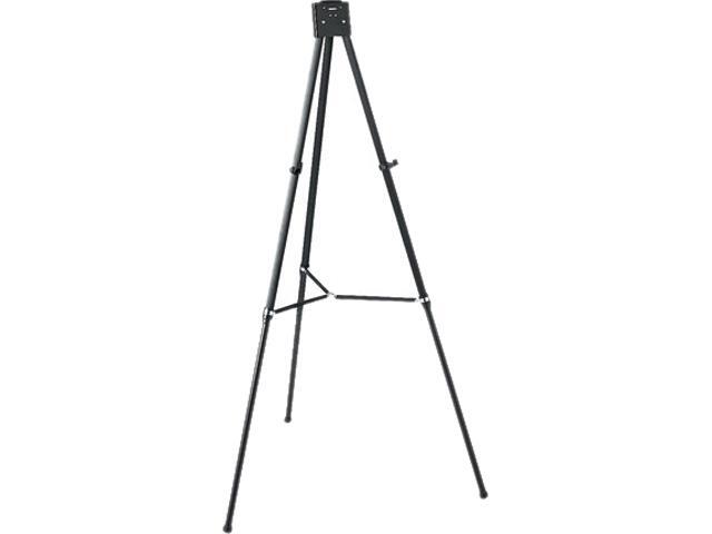 Quartet 56E Heavy-Duty Adjustable Telescoping Tripod Easel, 38' to 66' High, Aluminum, Black