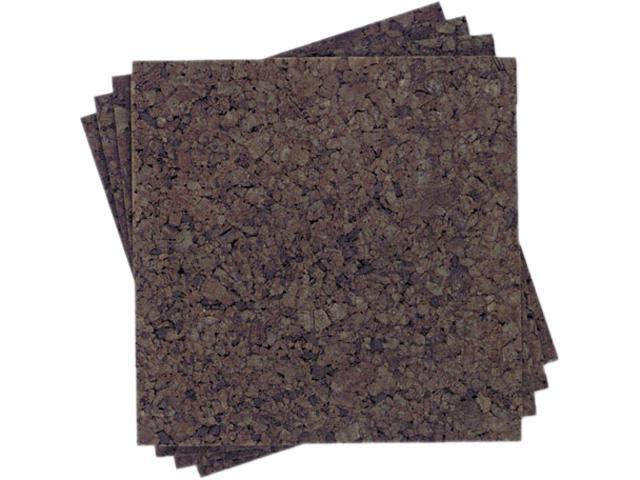 Quartet 101 Cork Panel Bulletin Board, Natural Cork, 12 x 12, 4 Panels/Pack