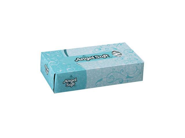 Georgia Pacific 48580CT Angel Soft ps Premium Facial Tissues, 100/Flat Box, 30 Boxes/Carton