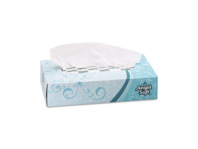 Georgia Pacific 48580CT Angel Soft ps Premium Facial Tissues, 100/Flat Box, 30 Boxes/Carton