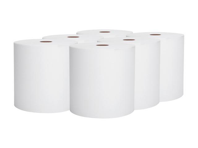 Scott Essential High Capacity Hard Roll Paper Towels (02000), 1.75' Core, White, 9500' / Roll, 6 Rolls / Convenience Case, 5,700? / Case