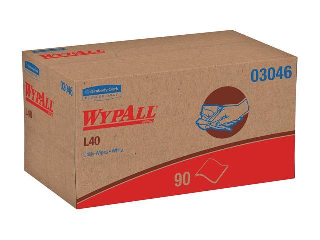 WypAll L40 Disposable Cleaning and Drying Towels (03046), Limited Use Towels, White, 9 Pop Up Boxes per Case, 90 Sheets per Box, 810 Sheets Total