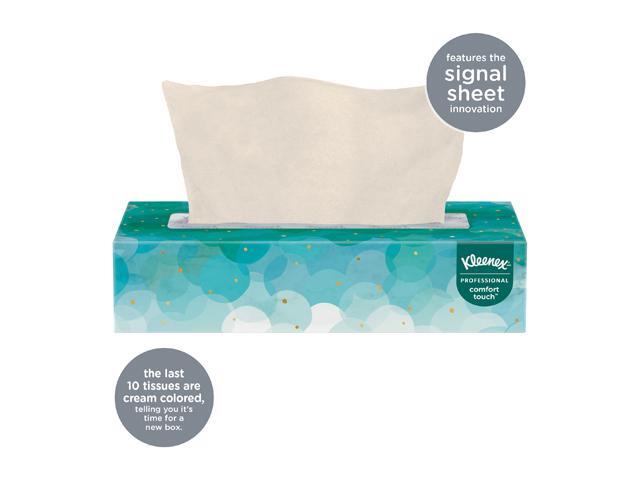 Kleenex Professional Facial Tissue for Business (21400), Flat Tissue Boxes, 36 Boxes / Case, 100 Tissues / Box