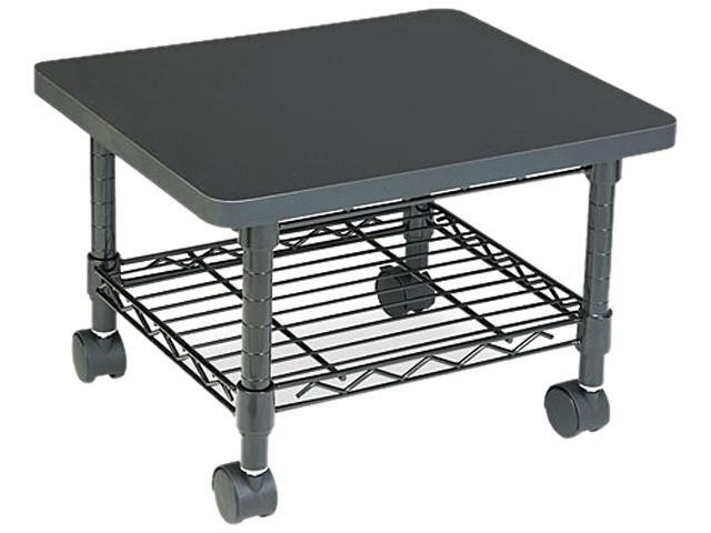Safco 5206BL Underdesk Printer/Fax Stand, 1-Shelf, 19w x 16d x 13-1/2h, Black