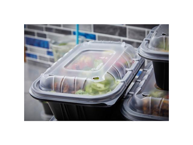 Pactiv EarthChoice Entree2Go Takeout Container Vented Lid, 8.67 x 5.75 x 0.98, Clear, Plastic, 300/Carton YCNV9X6PPDL
