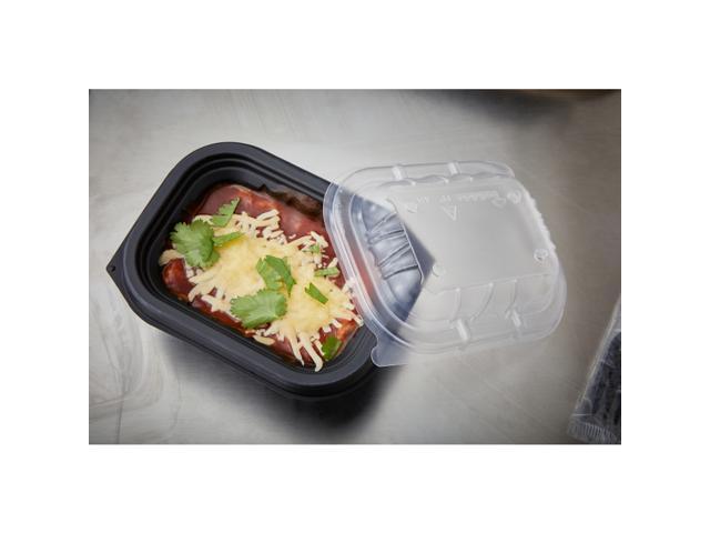 Pactiv EarthChoice Entree2Go Takeout Container Vented Lid, 5.65 x 4.25 x 0.93, Clear, Plastic, 600/Carton YCNV6X4PPDL