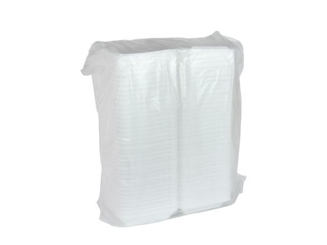 Pactiv SmartLock Foam Hinged Lid Container, Medium, 8 x 8 x 3, White, 150/Carton YHLW08010000